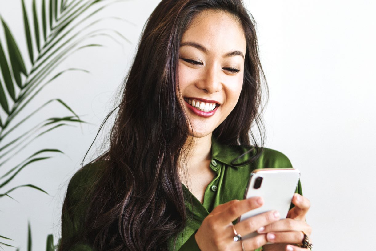 Woman Using Phone